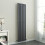 PlumbGalaxy Lulea 1600 x 410mm Anthracite Single Rectangular Panel Vertical Radiator 2