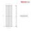 PlumbGalaxy Lulea 1600 x 480mm White Single Rectangular Panel Vertical Radiator 7