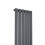 PlumbGalaxy Lulea 1600 x 410mm Anthracite Single Rectangular Panel Vertical Radiator 4
