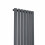 PlumbGalaxy Lulea 1600 x 480mm Anthracite Single Rectangular Panel Vertical Radiator 4