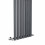 PlumbGalaxy Lulea 1600 x 480mm Anthracite Single Rectangular Panel Vertical Radiator 5