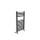 PlumbGalaxy Fjord 700 x 400mm Curved Grey Towel Radiator 3