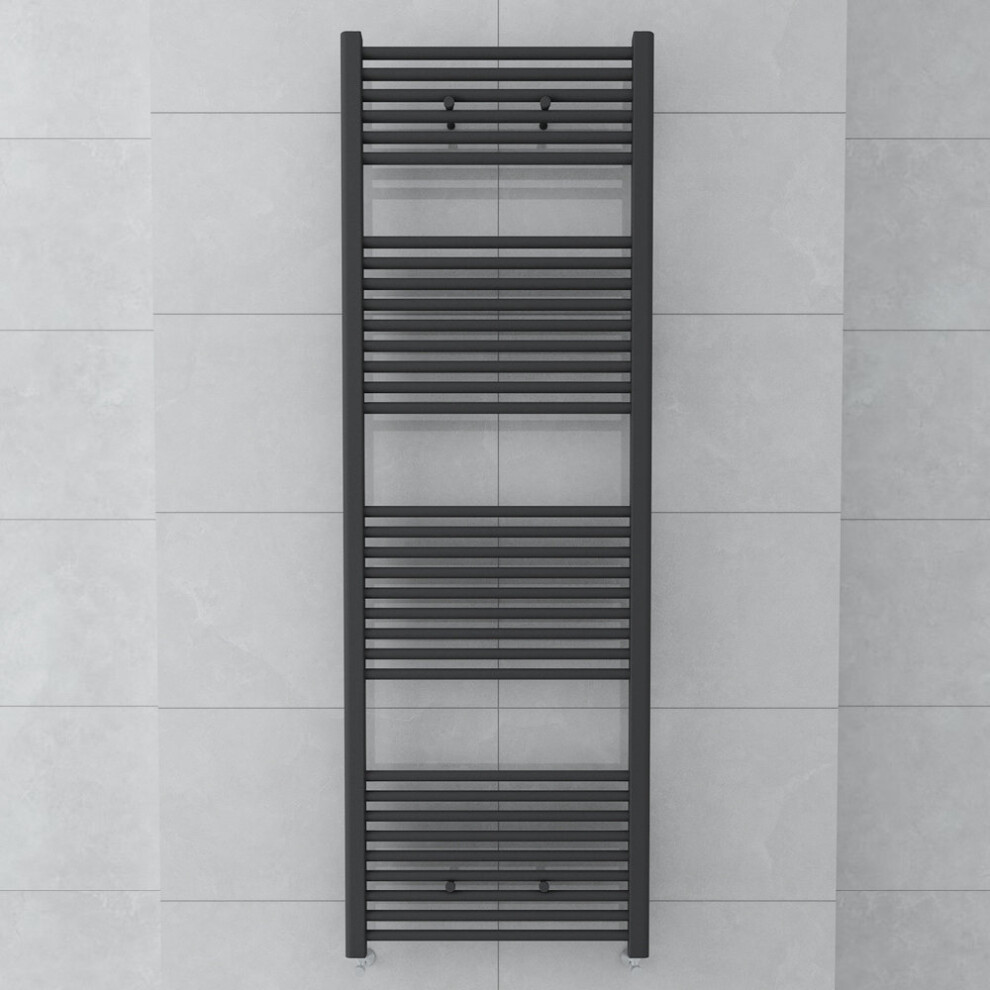 Bergen 1800 X 600Mm Straight Grey Towel Radiator 5055653288713