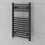 PlumbGalaxy Fjord 700 x 400mm Curved Grey Towel Radiator 1