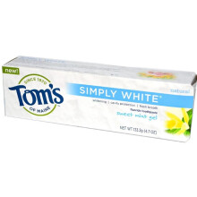 Tom's of Maine, Simply White Fluoride Toothpaste, Sweet Mint Gel