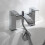 Chrome square waterfall style bath shower mixer tap 1
