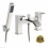 Chrome square waterfall style bath shower mixer tap 4