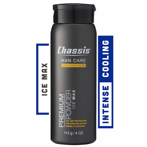 Chassis Premium Ice Max Body Powder for Men w/Max Cooling Sensation 1