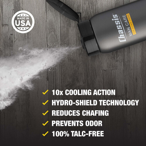 Chassis Premium Ice Max Body Powder for Men w/Max Cooling Sensation 2