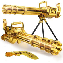 Gold M134 Gatling Spielzeug-Laserpistole für Kinder mit Vibration