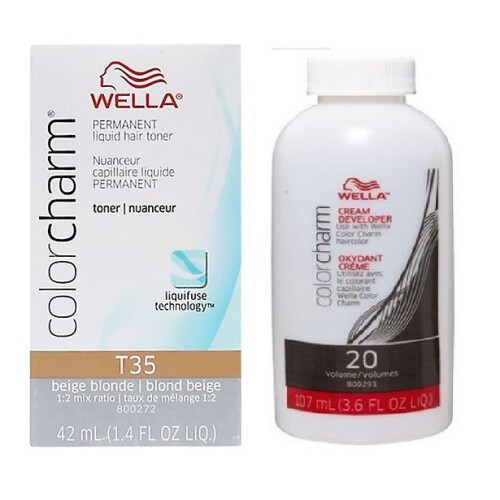 Wella (T35+Developer (vol.20)) Wella Colour Charm Liquid Colour Toner 42ml