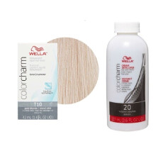 (T10+Developer (vol.20)) Wella Colour Charm Liquid Colour Toner 42ml