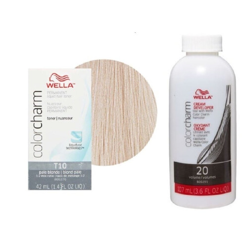 Wella (T10+Developer (vol.20)) Wella Colour Charm Liquid Colour Toner 42ml