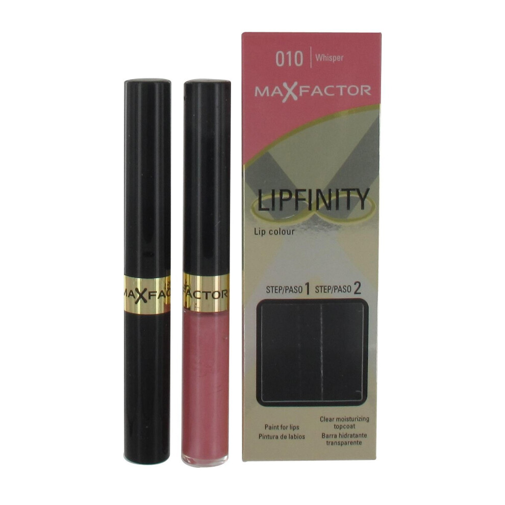 Max Factor Lipfinity Lip Colour Long-lasting Lipstick with Balm Shade 010 Whisper 4,2 G