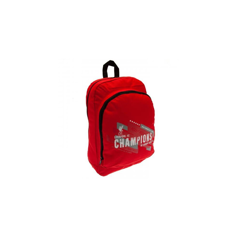 Liverpool Fc Liverpool F.c Official Licensed Champions Of Europe Nylon Backpack Red