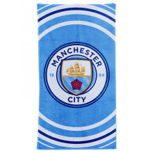 Manchester City F.C. Official Pulse Large Velour Beach Towel