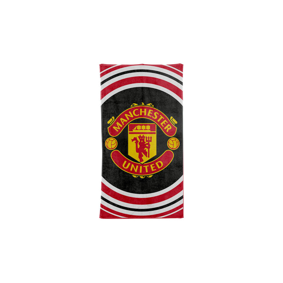 Manchester United F.C. Official Pulse Large Velour Beach Towel