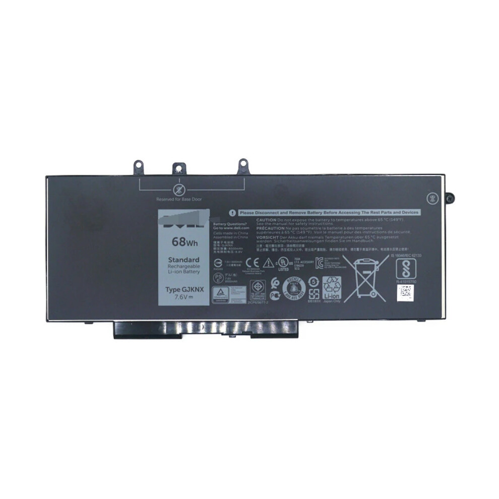 Dell Latitude 5280 5290 5480 5490 5491 5495 4-Cell 68Wh Battery Gd1jp 451-Bbzg Fpt1c