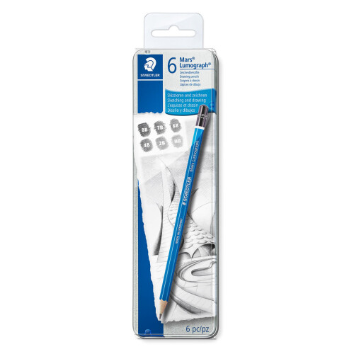 Staedtler STAEDTLER Bleistift Mars Lumograph, Metalletui 2