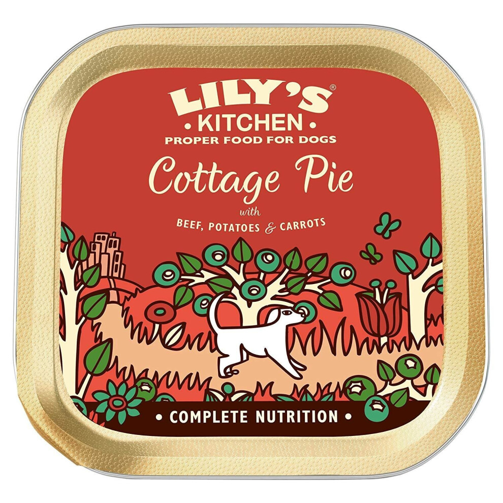 Lilys Kitchen Cottage Pie Complete Wet Dog Food (10 Trays)