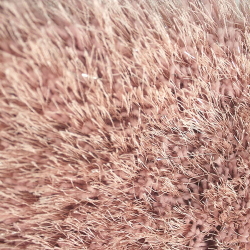Dazzle Blush Pink Rug 120x170 cm - Soft Polyester, Thick/Thin Pile with Silver Sparkle (Code 145) 2