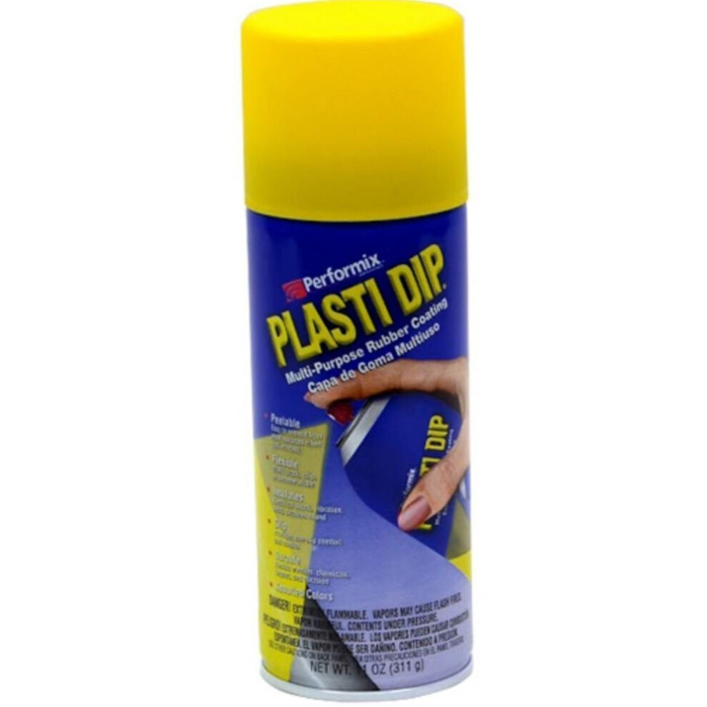 Plasti Dip (Yellow) Performix Rubber Coating Spray Paint Aerosol Can 325Ml Yellow
