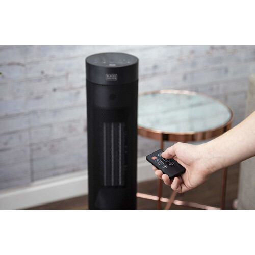 Black + Decker Black & Decker 2000w Oscillating Tower Heater With Flame Effect 2
