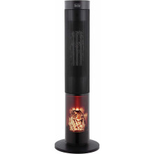 Black & Decker 2000w Oscillating Tower Heater With Flame Effect