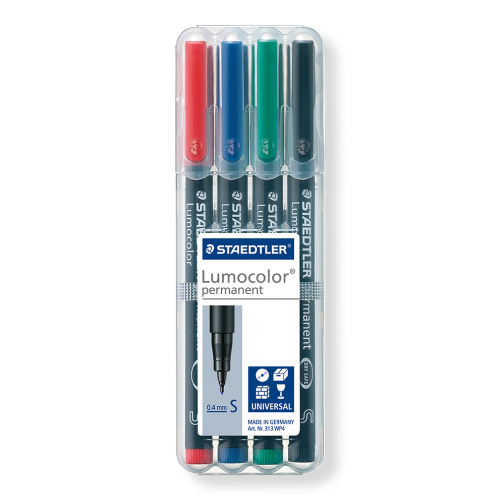 Staedtler Lumocolor permanent universal pen box permanent marker