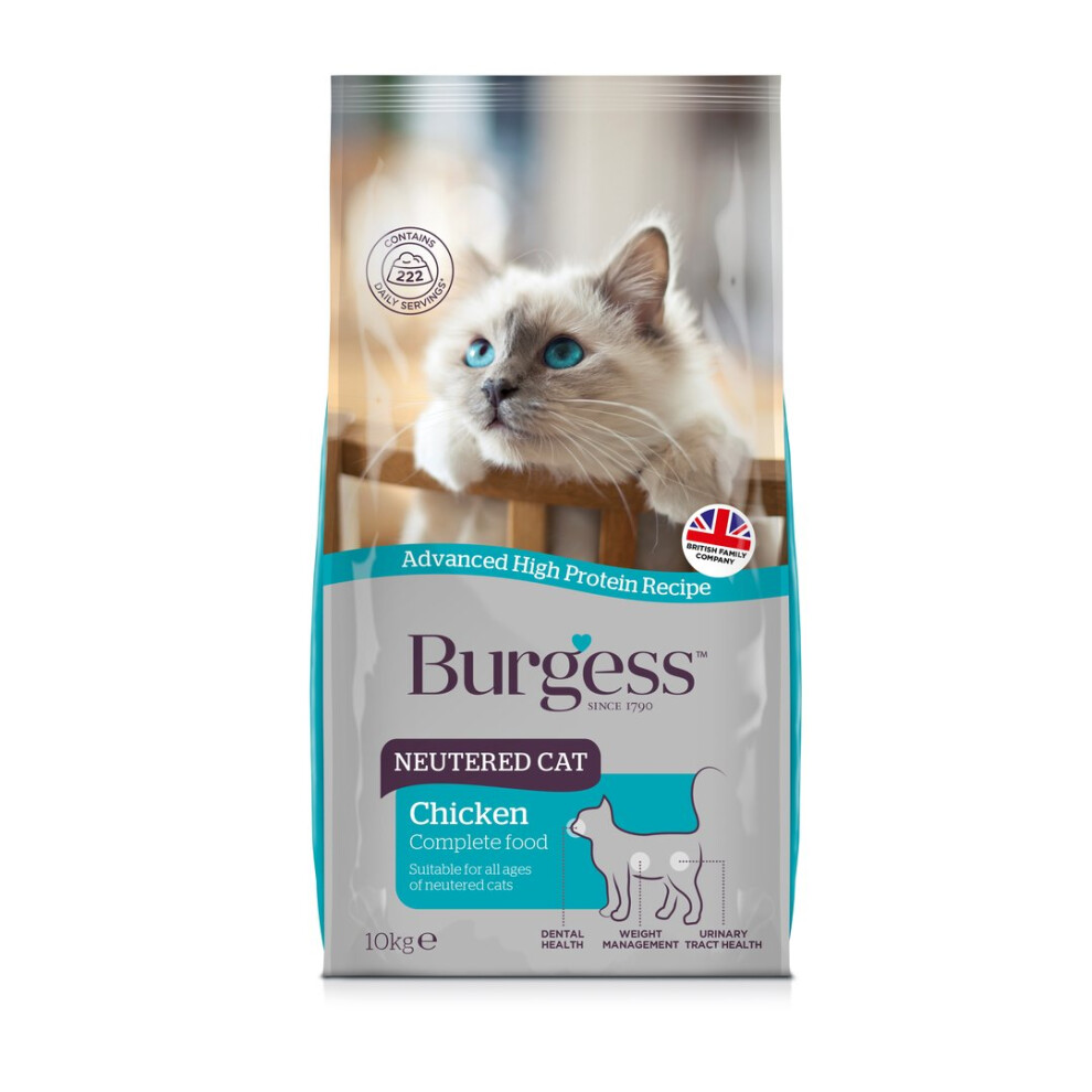 Burgess Neutered Cat Complete 10Kg