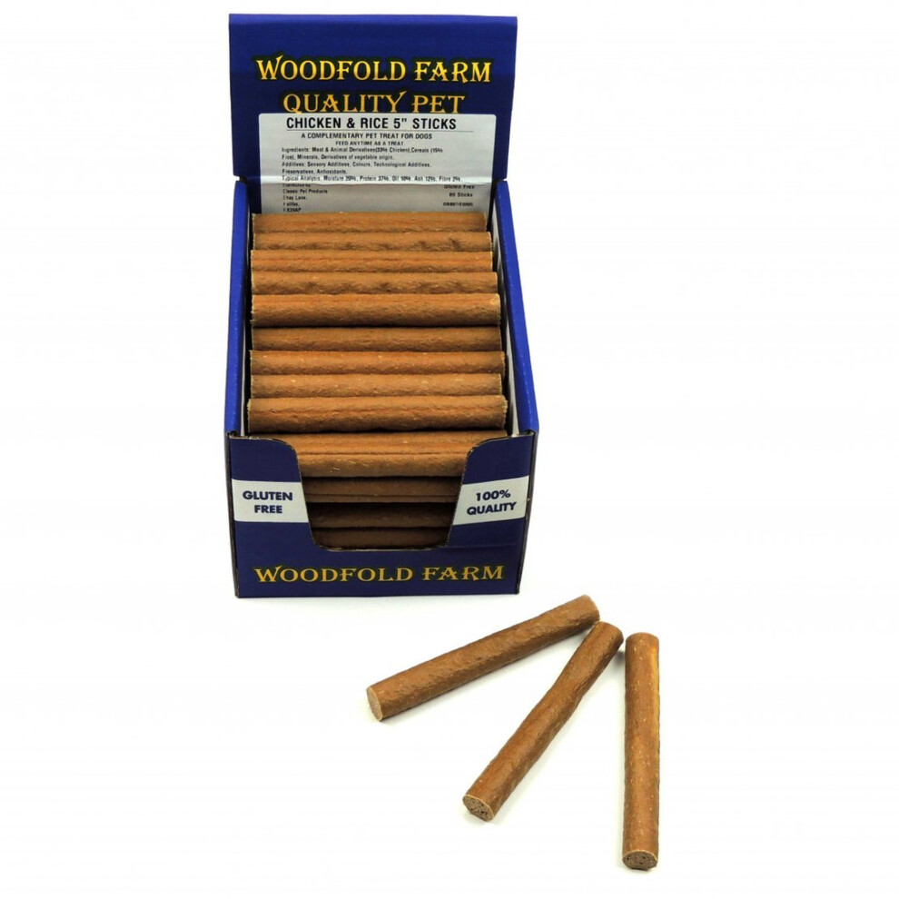 Woodfold Farm Chicken Rice Stick 5'' (Pack of 80)