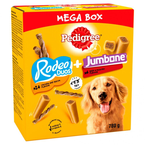 Pedigree Pedigree Rodeo Duos & Jumbone Medium Mega Box