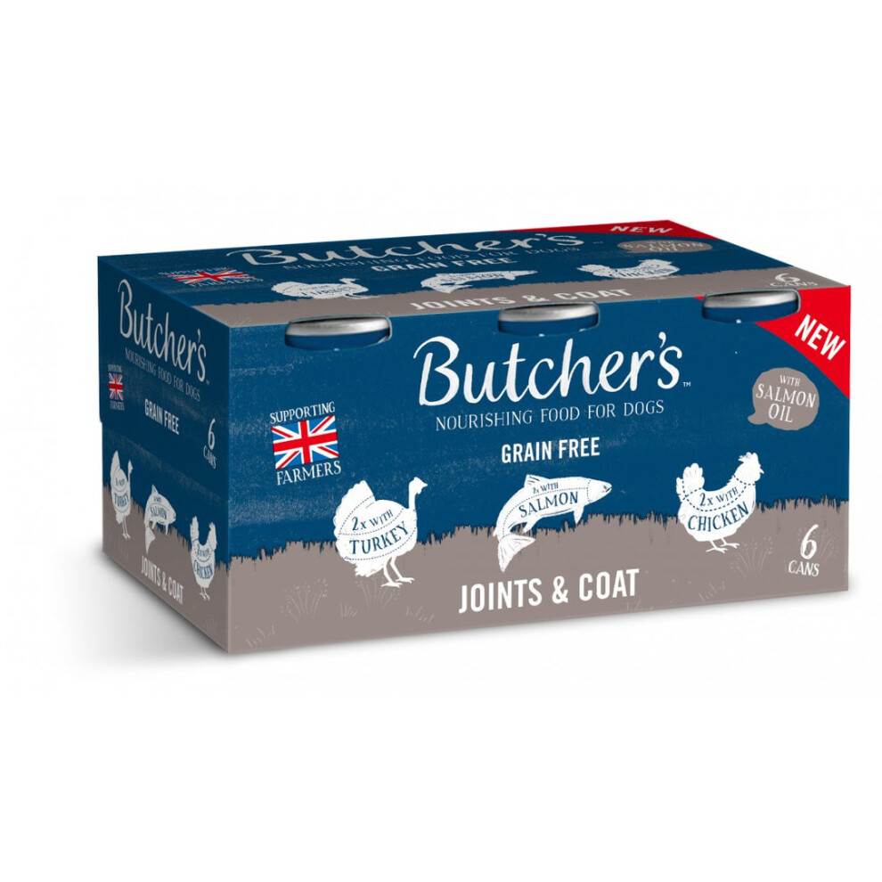 Butcher's Joints & Coat Dog Food Tins 390G (Pack Of 18)