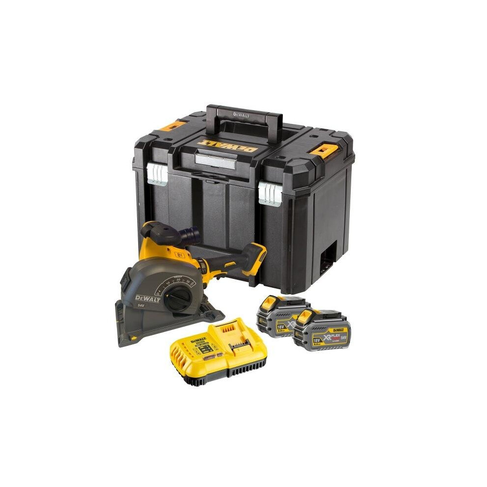 DeWALT DCG200T2-GB 54V XR FLEXVOLT Wall Chaser - 2x 6Ah Batteries