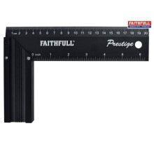 Faithfull Prestige Try Square Black Aluminium 200mm
