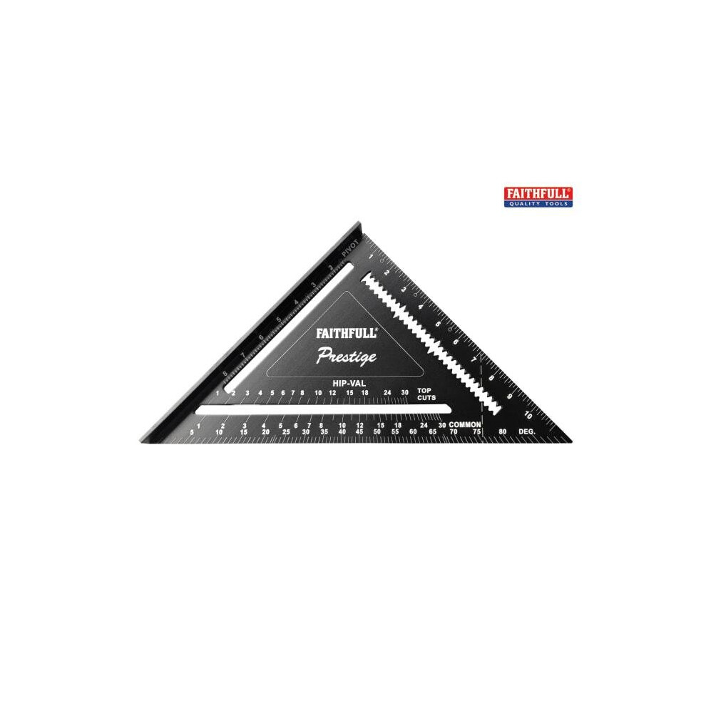 Faithfull Prestige Quick Square Black Aluminium 300Mm (12In)