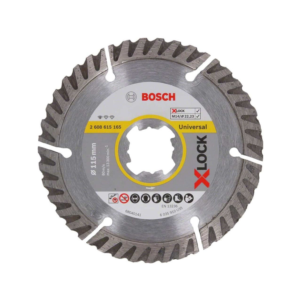 Bosch Diamond Disc XLOCK Std Universal 115mm x 22,23mm Blade