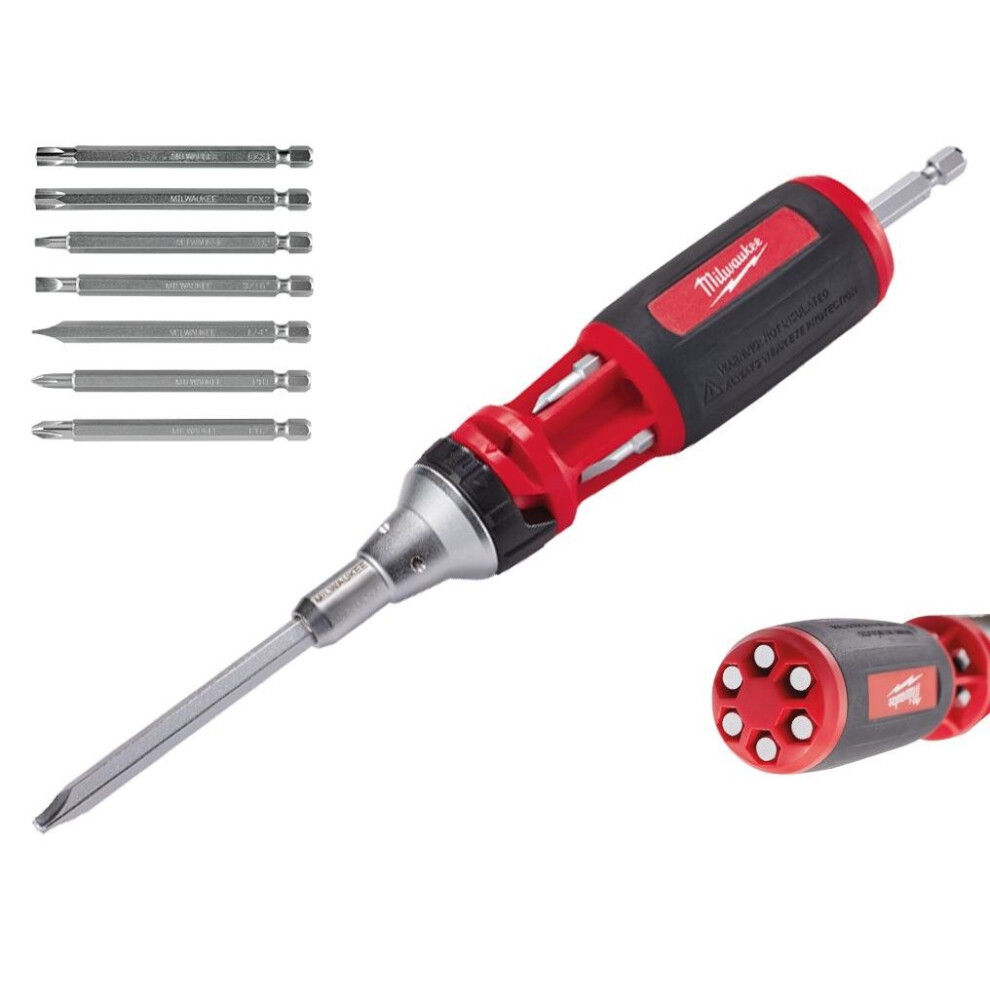 Milwaukee 4932471598 9 IN 1 Universal Ratchet Multibit Driver