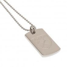 West Ham United F.C. Stainless Steel Engraved Dog Tag & Chain