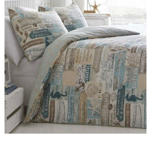 Portfolio Driftwood Quilt Duvet Cover Reversible Bed Set, Multi, Double