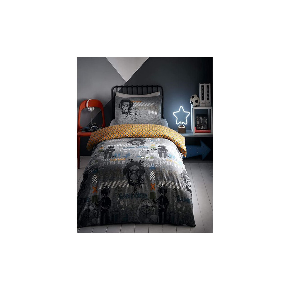 Teenage Bedroom Gamer Glow In The Double Bedding Dark