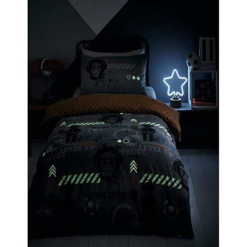 Gamer Glow in the Dark Double Bedding 2