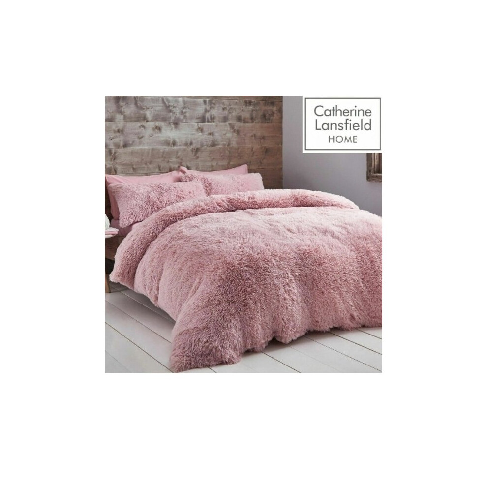 Catherine Lansfield Cuddly Faux Fur Duvet Cover Set - Image 3