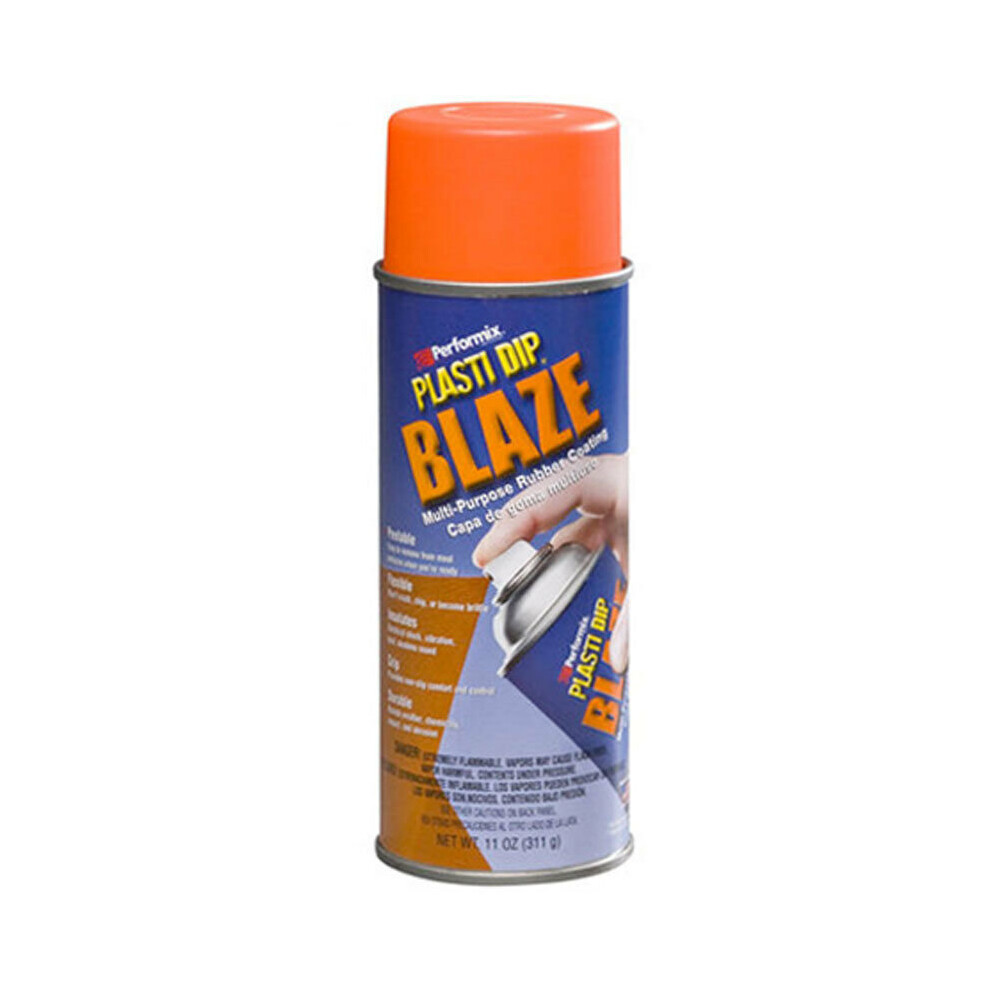 (Orange) Plasti Dip Blaze Spray Aerosol - Rubber Paint - Fluorescent / Neon Colours