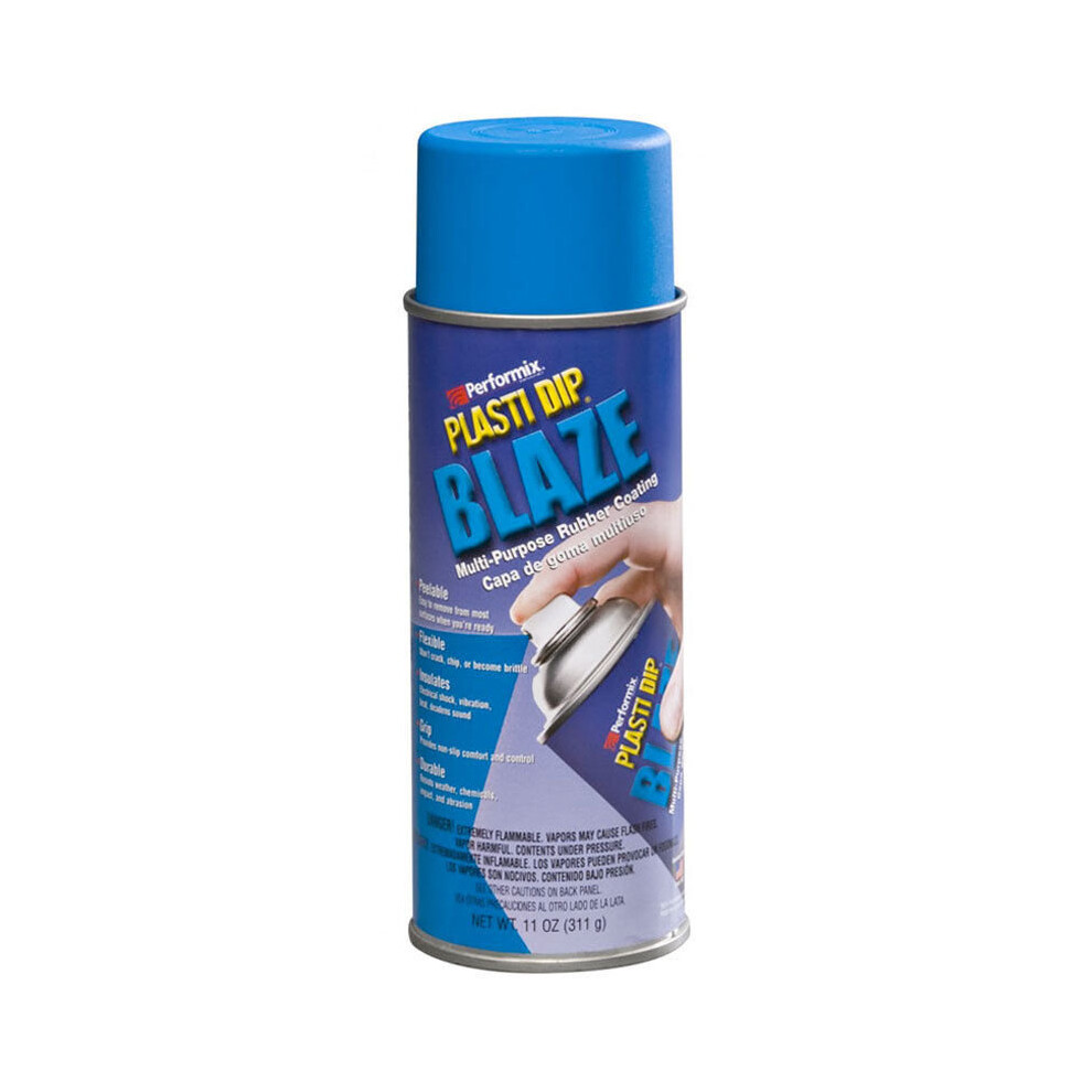 Plasti Dip (Blue) Blaze Spray Aerosol - Rubber Paint - Fluorescent / Neon Colours Blue