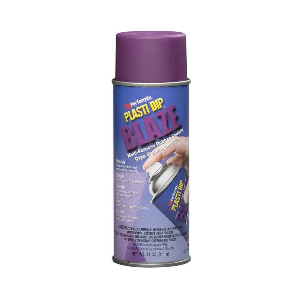 (Purple) Plasti Dip Blaze Spray Aerosol - Rubber Paint - Fluorescent / Neon Colours