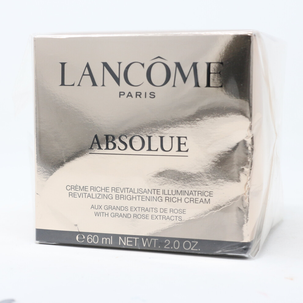 Lancome Absolue Revitalizing Brightening Rich Cream  2oz/60ml New With Box