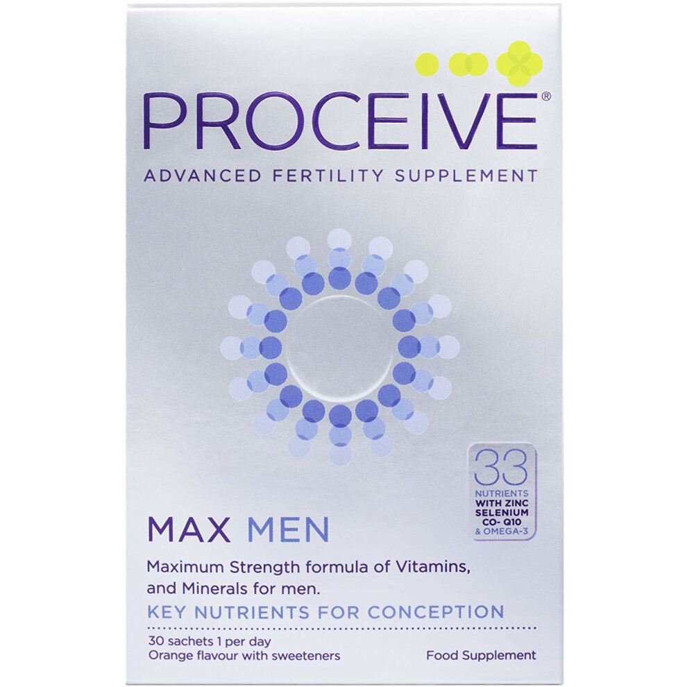 Proceive Advanced Fertility Supplement Max Men 30 Sachets