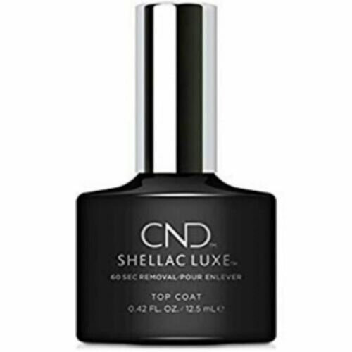 CND Shellac Luxe Gel Top Coat 12.5ml – Fast 60-Second Removal, No Nail Damage