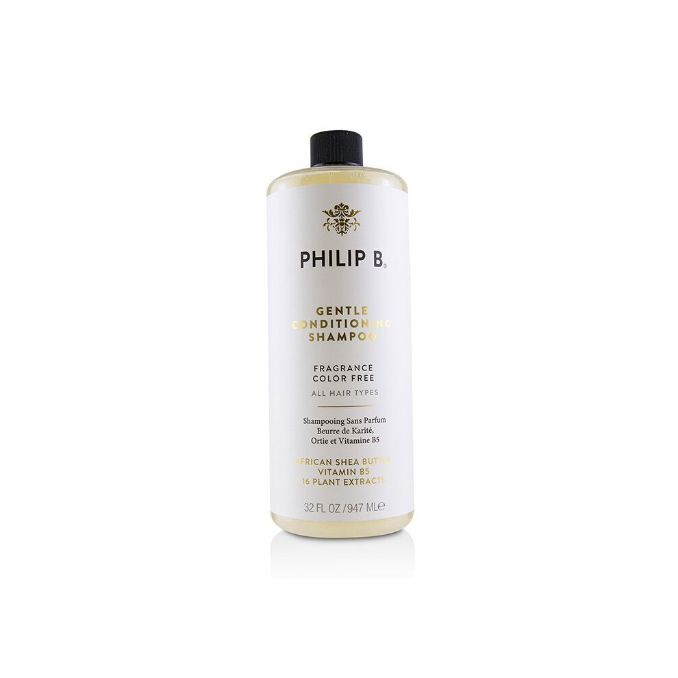 Philip B Clear Gentle Conditioning Shampoo (Fragrance Color Free - All Hair Types) - 947Ml/32Oz